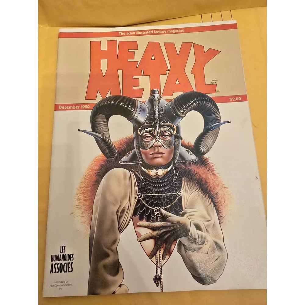 VTG Heavy Metal Magazine Dec 1980 Alex Nino Cover Art Moebius Crepax Howard